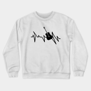 heartbeat line guitar Crewneck Sweatshirt